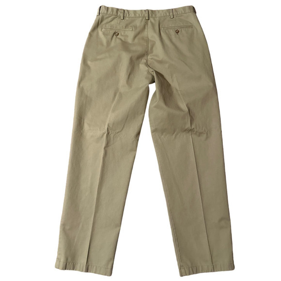 Men's LL Bean 100% Cotton Comfort Waist Slacks size 36 inseam 34 - Picture 5 of 7